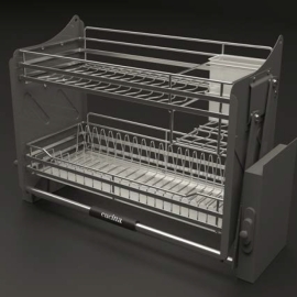 Rổ Chén Đĩa Di Động 900mm Kèm Ống Đựng Đũa Cucina 504.76.138