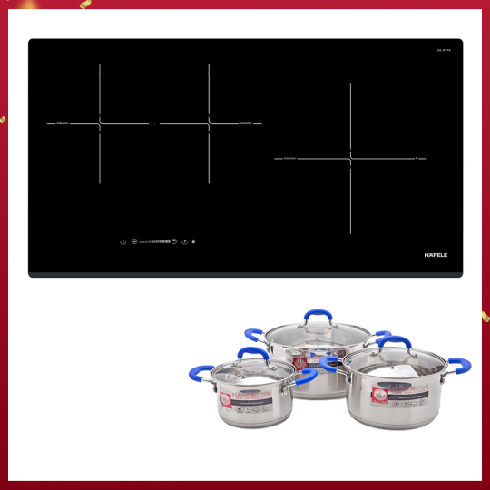 Bếp Từ 3 Vùng Nấu HC-IF77D Hafele 536.61.665