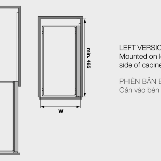 Bộ Rổ Kéo Comfort II 400mm Trái Hafele 545.53.969