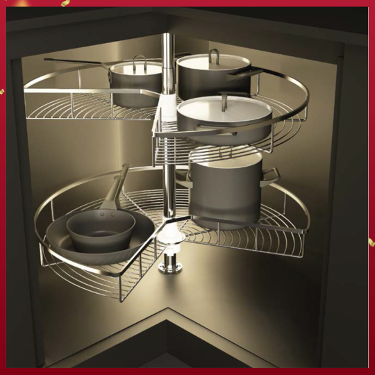 Mâm Xoay Mezzo 270º 800mm Cucina 548.37.210