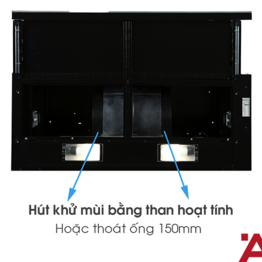 Máy Hút Mùi Âm Tủ Mặt Kính Đen HH-SG70A Hafele 533.89.021