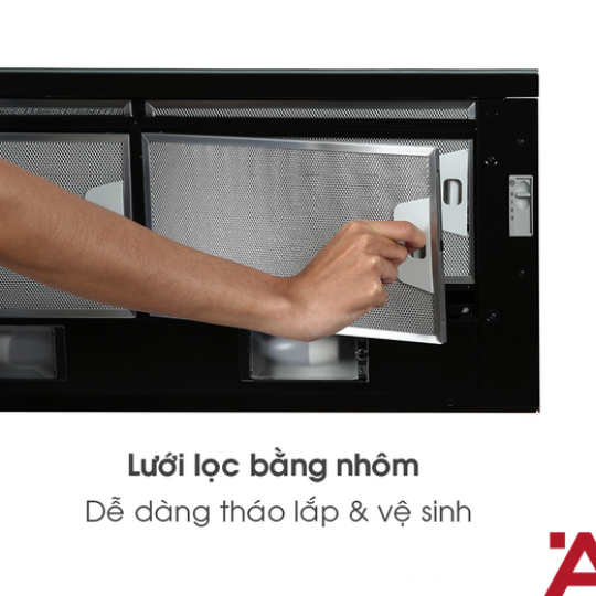Máy Hút Mùi Âm Tủ Mặt Kính Đen HH-SG70A Hafele 533.89.021