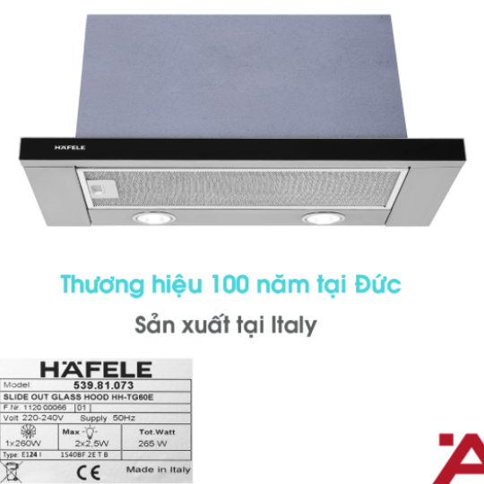 Máy Hút Mùi HH-TG60E Hafele 539.81.073