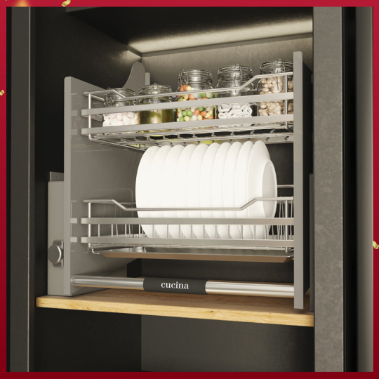 Rổ Chén Di Động Lento 600mm Cucina 504.76.004