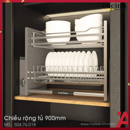 Rổ Chén Di Động Lento 900mm Cucina 504.76.018