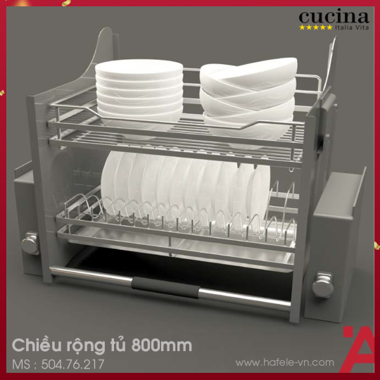 Rổ Chén Di Động Lento Cucina 800mm Hafele 504.76.217