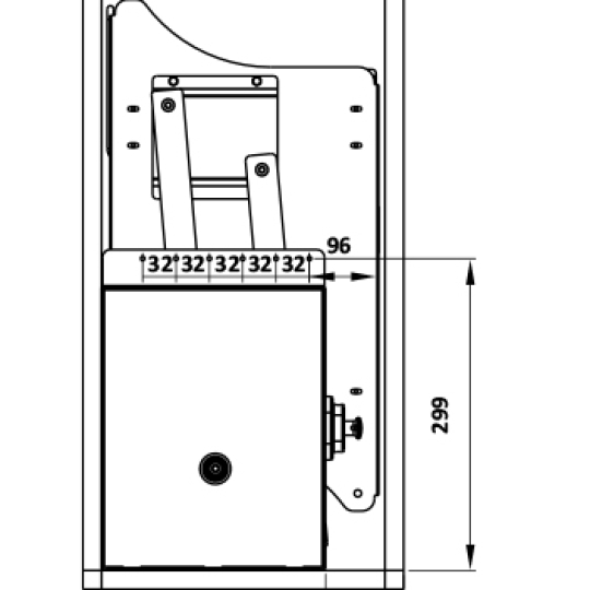 Rổ Chén Đĩa Di Động 900mm Kèm Ống Đựng Đũa Cucina 504.76.138