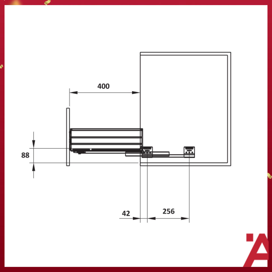 Rổ Đựng Chén Đĩa Cappella 900mm Cucina 549.08.008