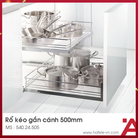 Rổ Kéo Phía Trước 500mm Hafele 540.24.505