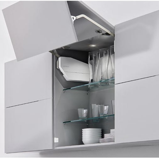 Tay Nâng 2 Cánh FREE FOLD-E Màu Trắng Hafele 372.29.704