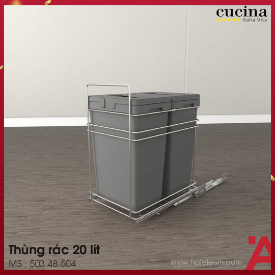 Thùng Rác Gắn Cánh Viola Cucina 503.48.504
